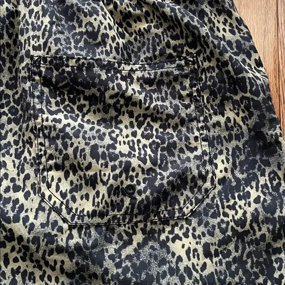 Ksubi Cheetah Print Swim Trunks Shorts Men’s Sz Large